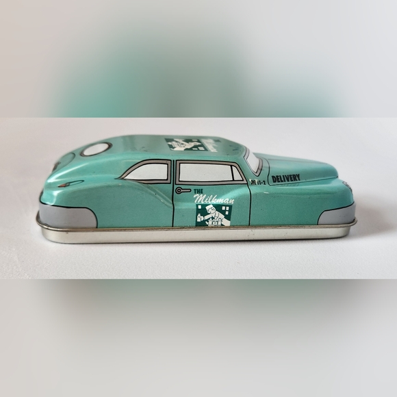 Vintage Fossil Watch Milkman Car Tin Box Collectible Tin 1991 - Picture 6 of 9